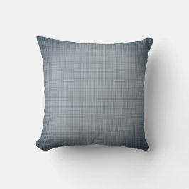 Vignetted Stormy Grey Plaid Weave Sierkussen