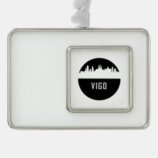 Vigo | cities of Spain Verzilverd Omlijst Ornament