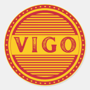 Vigo City Pride Embleem – Spaanse identiteit Ronde Sticker