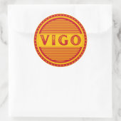 Vigo City Pride Embleem – Spaanse identiteit Ronde Sticker (Tas)