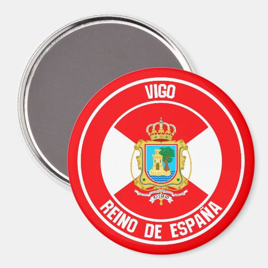 Vigo Round Emblem Magneet (Voorkant / Achterkant)