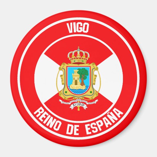 Vigo Round Emblem Magneet (Voorkant)