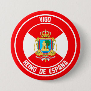 Vigo Round Emblem Ronde Button 7,6 Cm