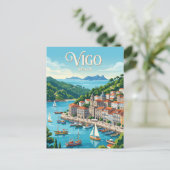 Vigo, Spanje Briefkaart (Staand voorkant)