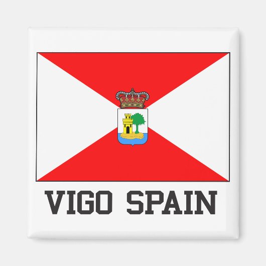 Vigo Spanje Magneet (Voorkant)