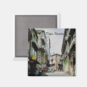 Vigo Spanje magneet (Voorkant / Achterkant)