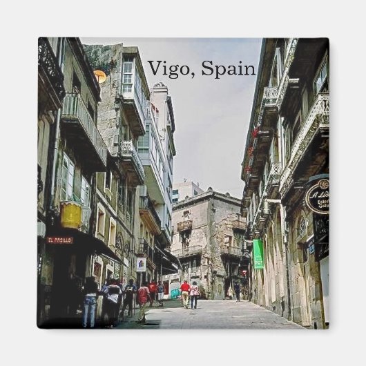 Vigo Spanje magneet (Voorkant)
