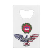 VII Armored Corps Eagle Creditkaart Flessenopener (Achterkant)