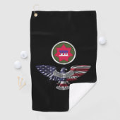 VII Armored Corps Eagle Golfhanddoek (Insitu)