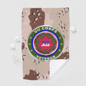 VII CORPS Desert Storm-veteraan Golfhanddoek (Insitu)