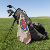 VII CORPS Desert Storm-veteraan Golfhanddoek (Groen)