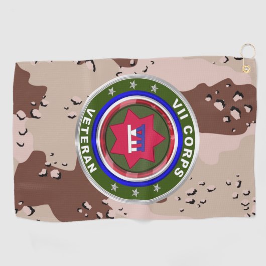 VII CORPS Desert Storm Veteran Golfhanddoek (Horizontaal)
