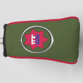 VII Corps “The Jayhawk Corps” Golfhoesdeksel Golfheadcover