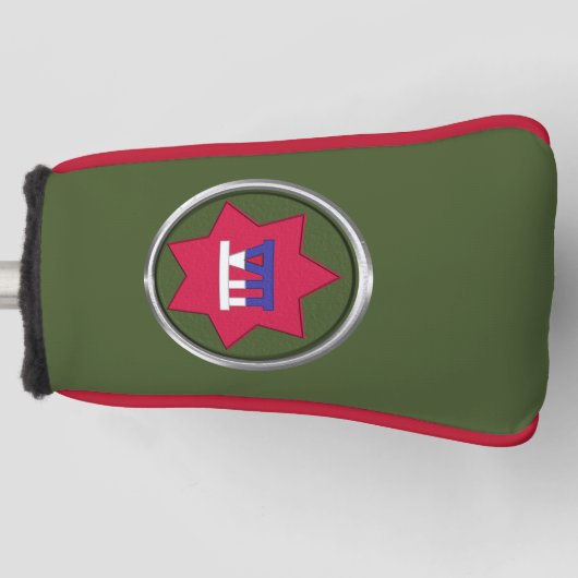 VII Corps “The Jayhawk Corps” Golfhoofdhoes Golfheadcover (Voorkant)