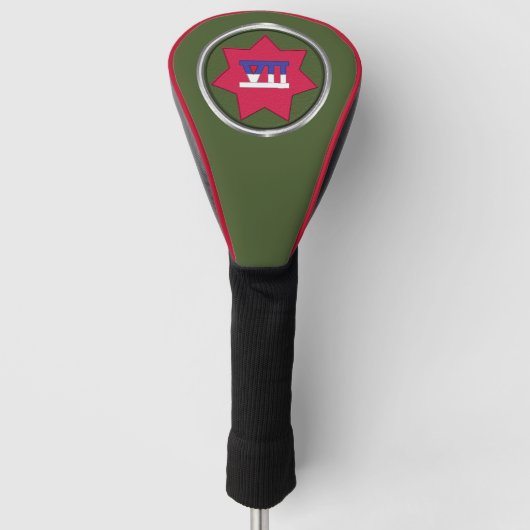 VII Corps Veteraan Golfheadcover (Voorkant)