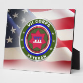 VII Corps Veteran Fotoplaat (Zijkant)