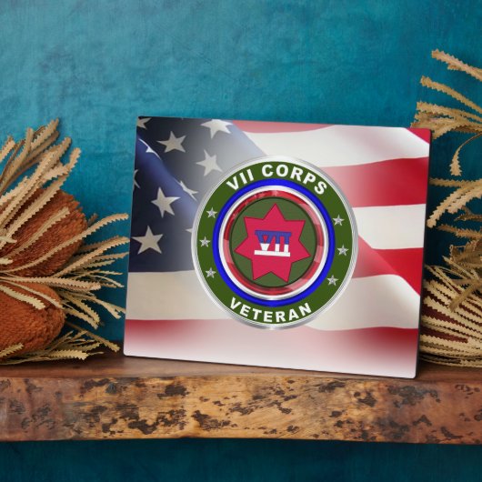 VII Corps Veteran Fotoplaat (Zijkant)