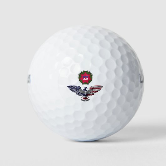VII Gepantserde Corps Adelaar Golfballen (Voorkant)