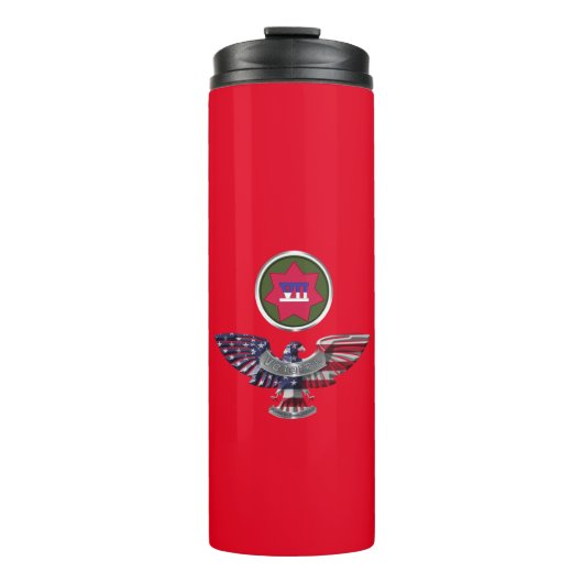 VII Gepantserde Corps Adelaar Thermosbeker (Voorkant)
