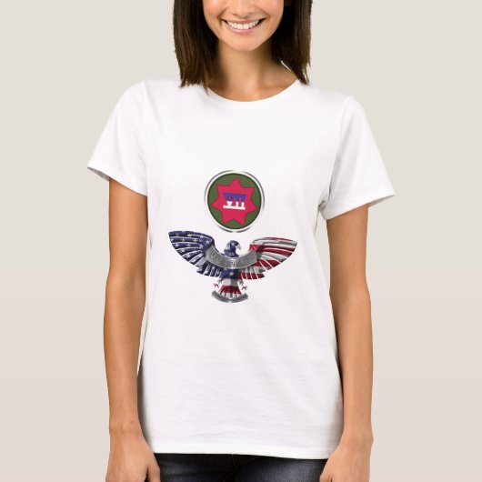 VII Gepantserde Korps Adelaar T-shirt (Voorkant)