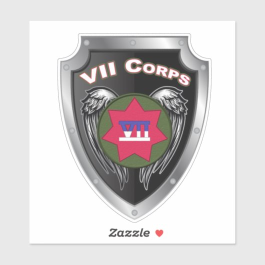 VII KORPS Veteraan Sticker (Vel)