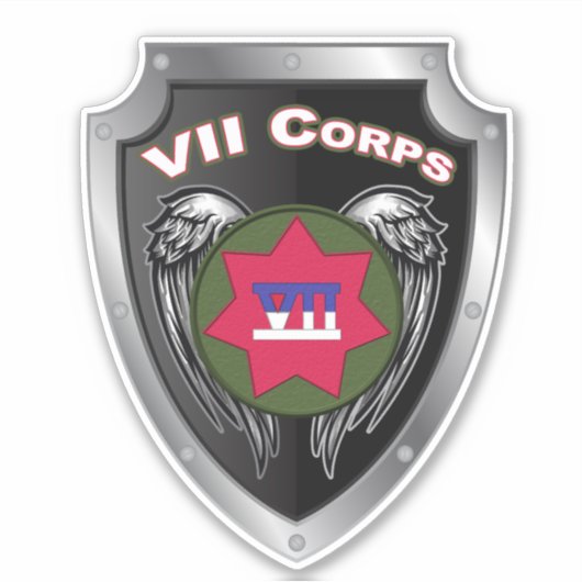 VII KORPS Veteraan Sticker (Voorkant)