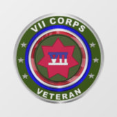 VII pantserkorps Raamsticker (Vel)