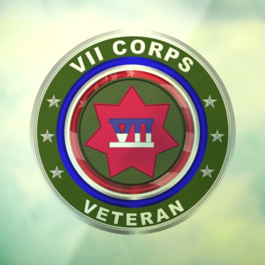 VII pantserkorps Raamsticker (Vel 3)