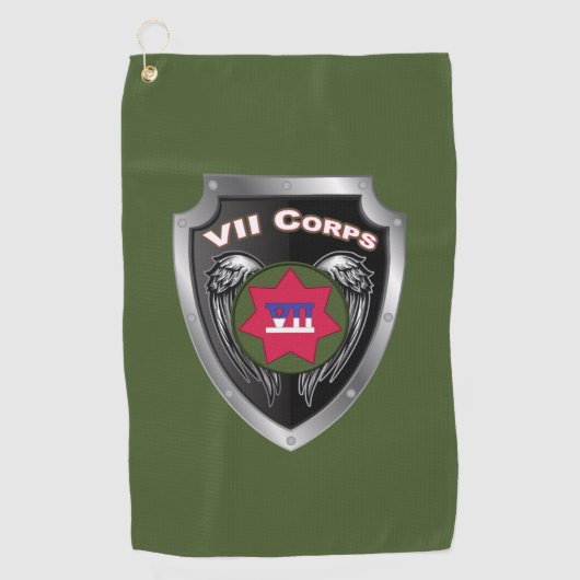 VII Veteraan gepantserde korps Golfhanddoek (Voorkant)