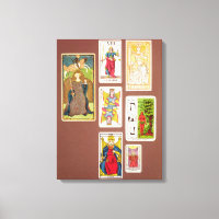 VIII Justitie, zeven tarotkaarten