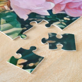 viintage birds purple botanical wallpaper legpuzzel (Zijkant)