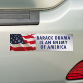 vijand bumpersticker (Op auto)