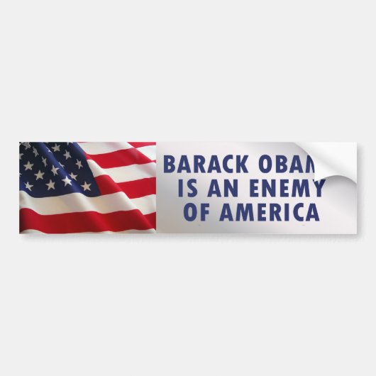 vijand bumpersticker (Voorkant)