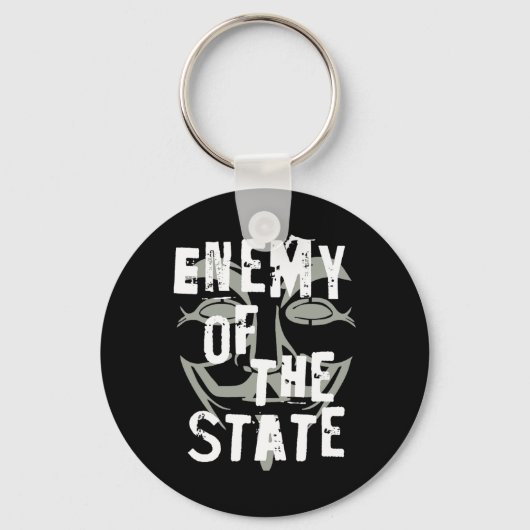 Vijand van de staat Anonymous #Resist Sleutelhanger (Voorkant)