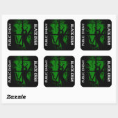 VIJAND VAN HET VOLK BLACK KUSH VIERKANTE STICKER (Vel)