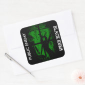 VIJAND VAN HET VOLK BLACK KUSH VIERKANTE STICKER (Envelop)