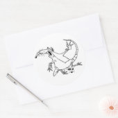 vijandelijke rat ronde sticker (Envelop)
