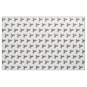  vijanden Happy Black Poodles Stof (Yard (91,4 cm))