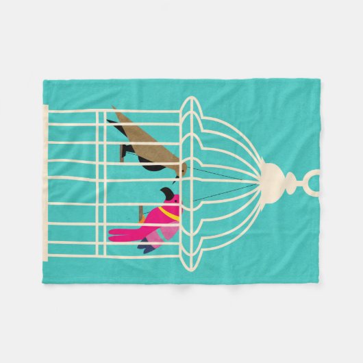 Vijanden in hetzelfde huis fleece deken (Voorkant (Horizontaal))