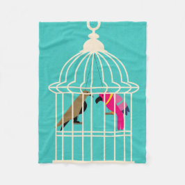 Vijanden in hetzelfde huis fleece deken