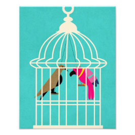 Vijanden in hetzelfde huis foto afdruk