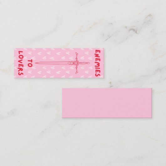 VIJANDEN VOOR GELIEFDEN - BLADWIJZER ⚔️❤️ MINI VISITEKAARTJE (Voorkant / Achterkant)