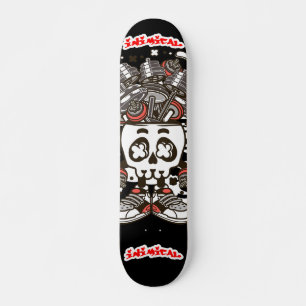 Vijandige Barbell Schedel Persoonlijk Skateboard