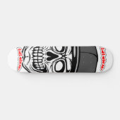 Vijandige Grote Schedel Skateboard Deck (Horizontaal)