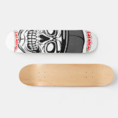 Vijandige Grote Schedel Skateboard Deck (Horizontaal)
