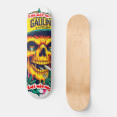 Vijandige Oakland Gele Schedel Persoonlijk Skateboard (Voorkant)