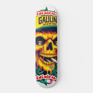 Vijandige Oakland Gele Schedel Persoonlijk Skateboard