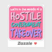 Vijandige Overname Vinyl Sticker (Vel)