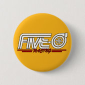 Vijf-0 Logo Ronde Button 5,7 Cm (Voorkant)