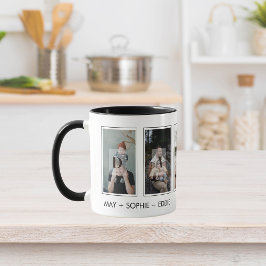 Vijf (5) foto's Vaderdag Familie foto's & namen Mok